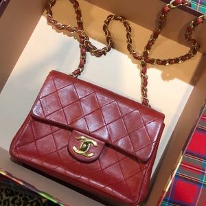 Vintage quilted mini Chanel bag from 80/90s